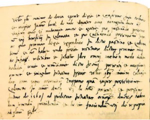 M. Držić ustupa Ivanu Nalješkoviću prinose s imanja na Šipanu i Koločepu  (Državni arhiv u Dubrovniku, Diversa Cancellariae, sv. 145, f. 63v)